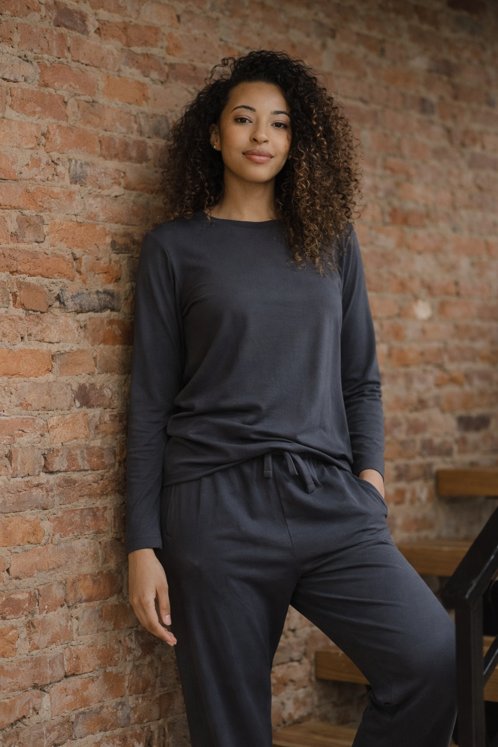 Bamboo Long-Sleeve Tee + Pant Set