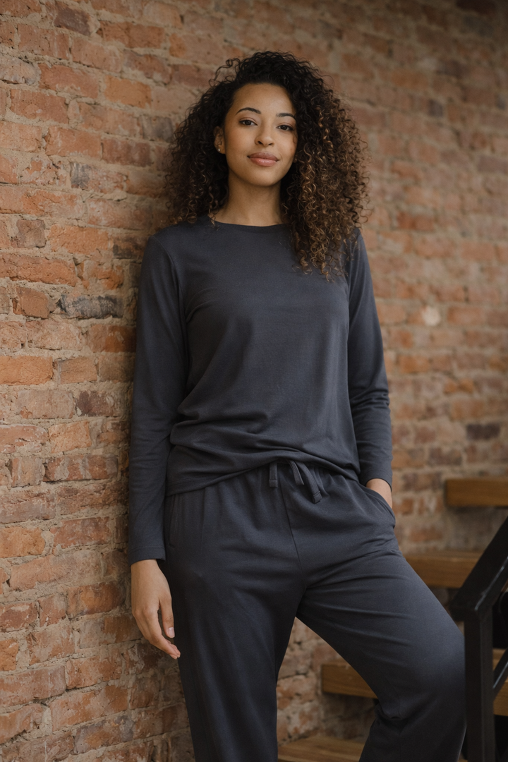 Bamboo Long-Sleeve Tee + Pant Set