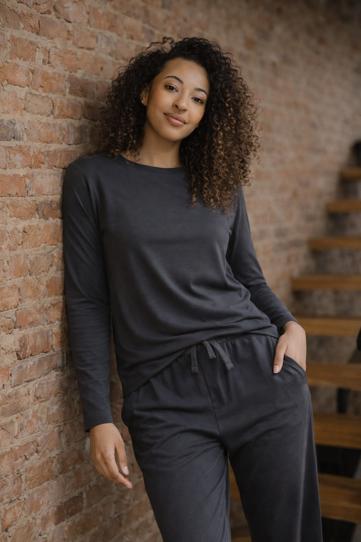 Bamboo Long-Sleeve Tee + Pant Set