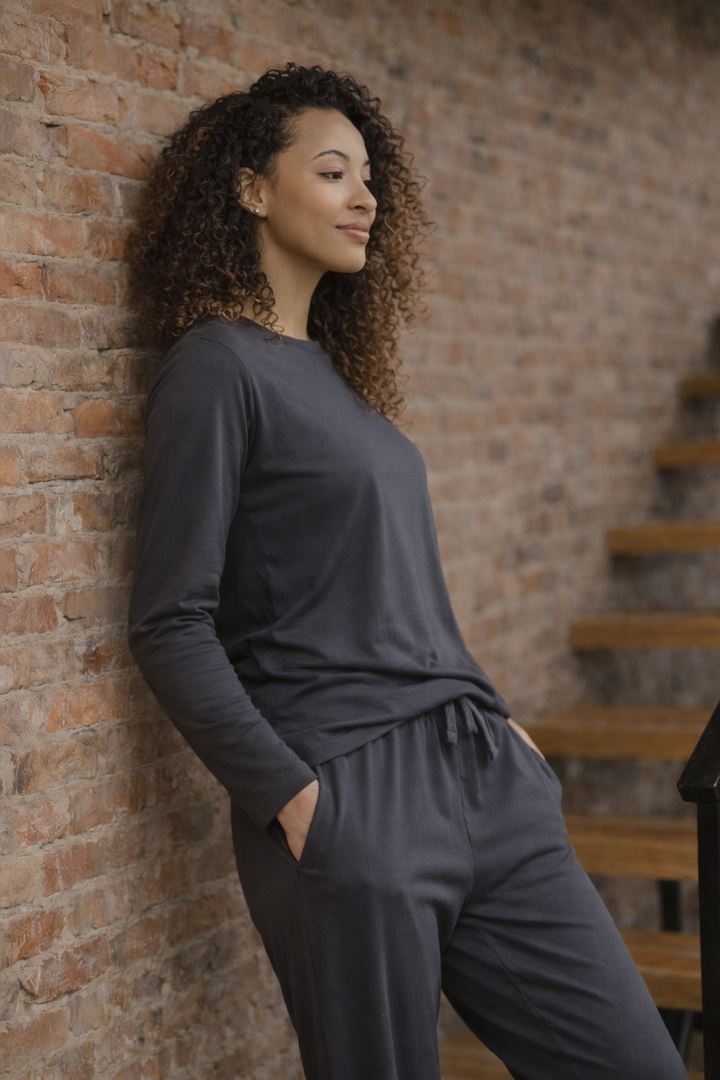 Bamboo Long-Sleeve Tee + Pant Set