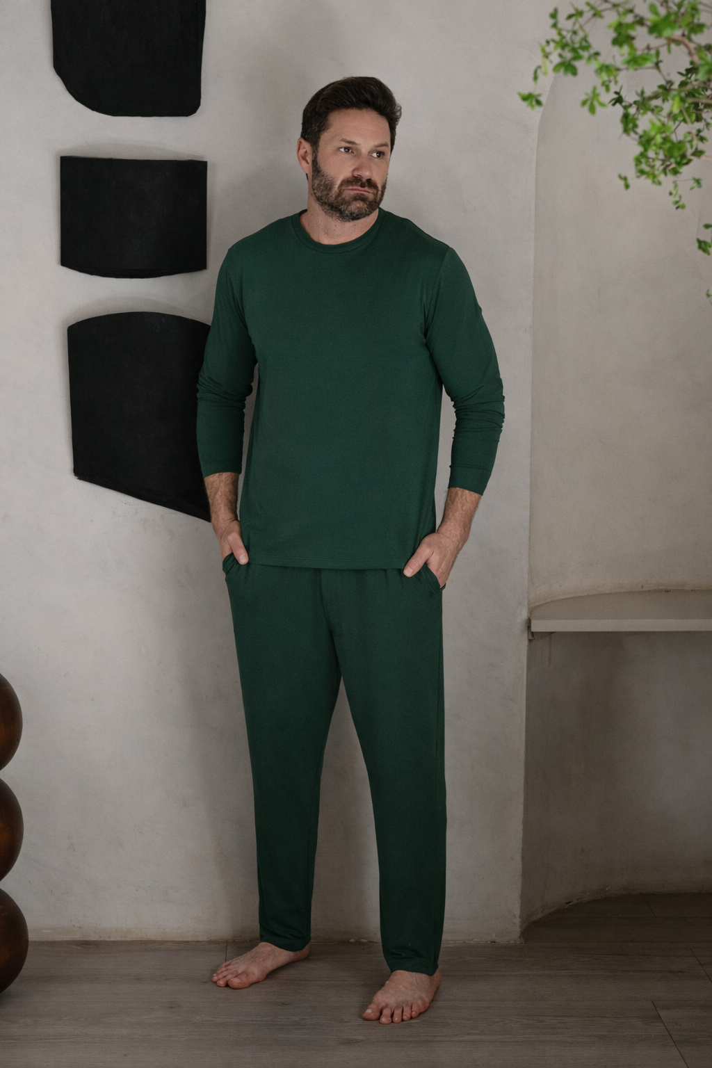 Long-Sleeve Bamboo Sleep Shirt