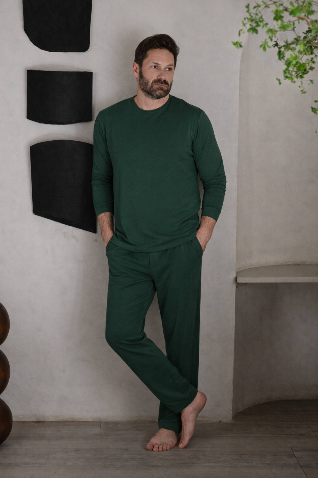 Long-Sleeve Bamboo Sleep Shirt