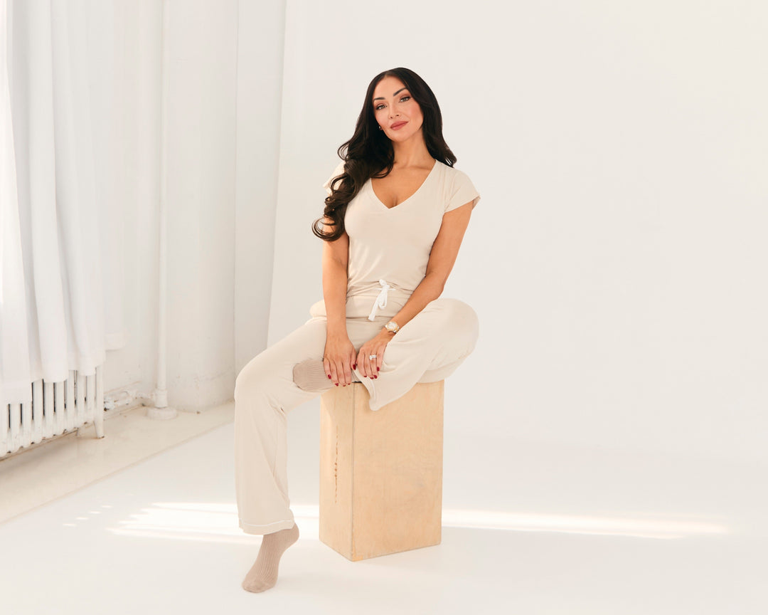Bamboo V-Neck Short-Sleeve Shirt