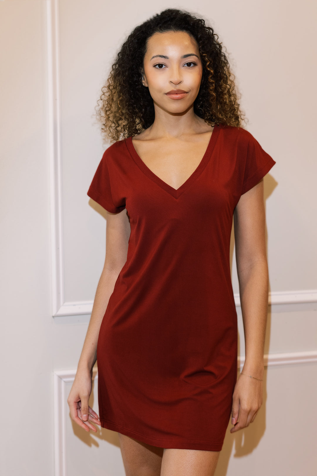 Bamboo V-Neck Sleep Dress