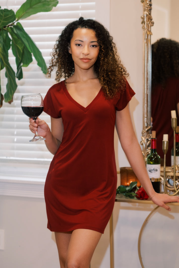Bamboo V-Neck Sleep Dress