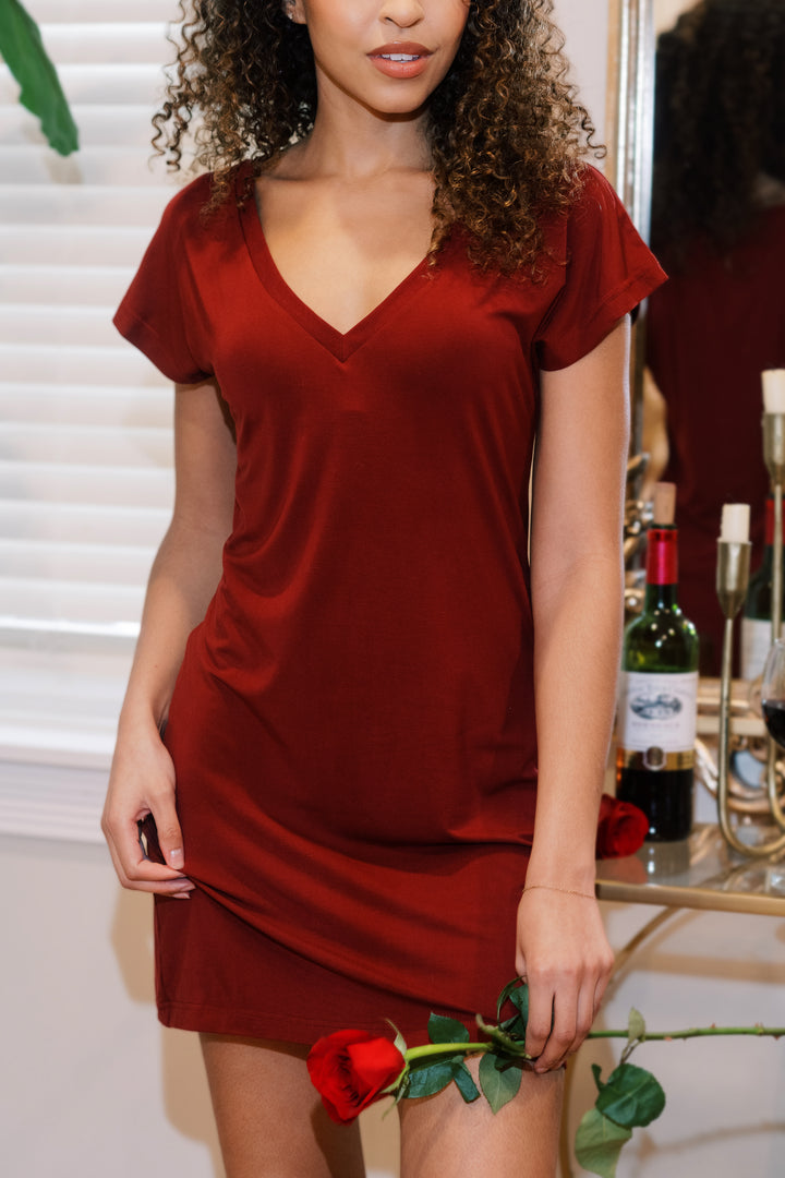 Bamboo V-Neck Sleep Dress