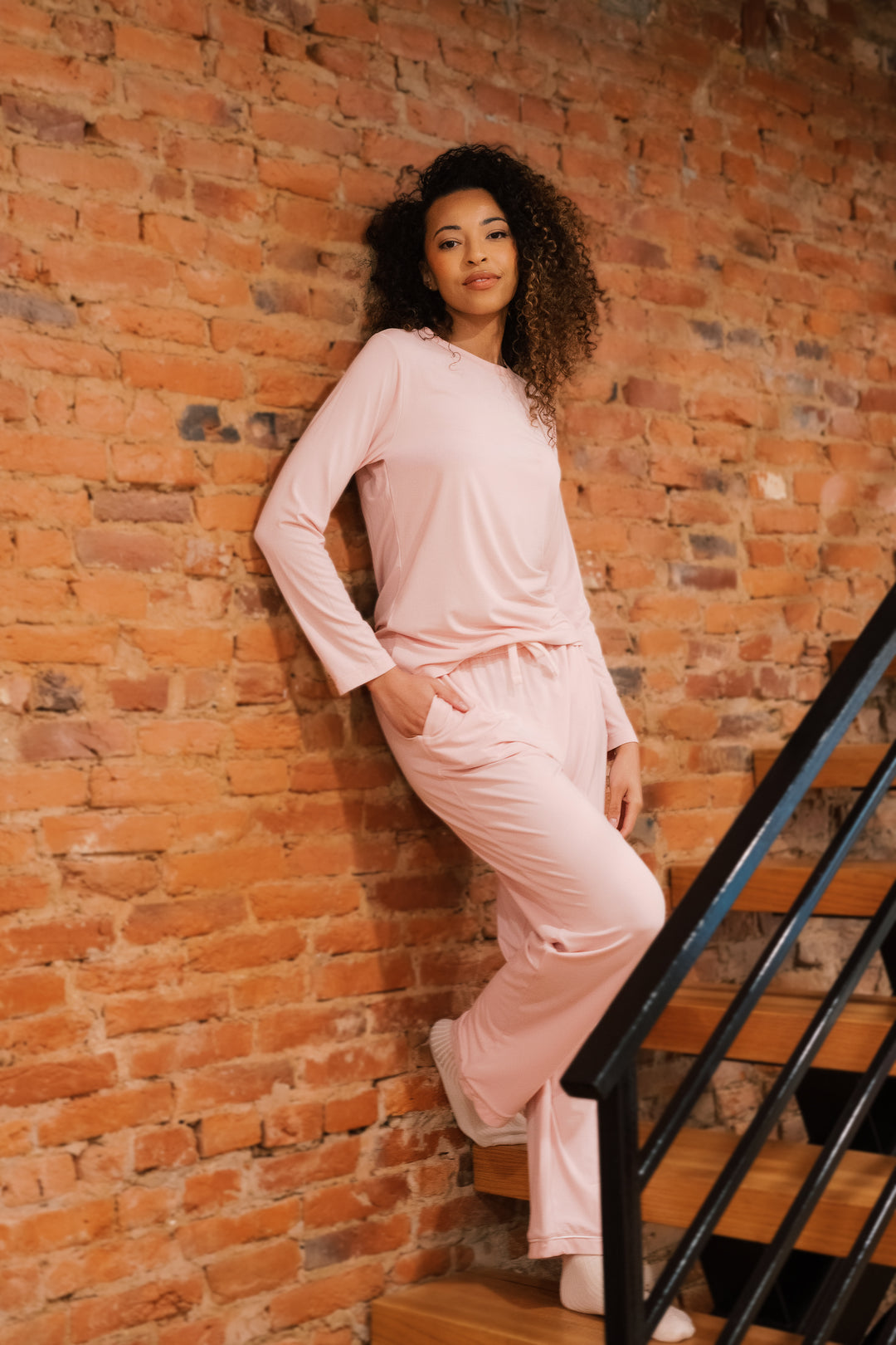 Bamboo Long-Sleeve Tee + Pant Set