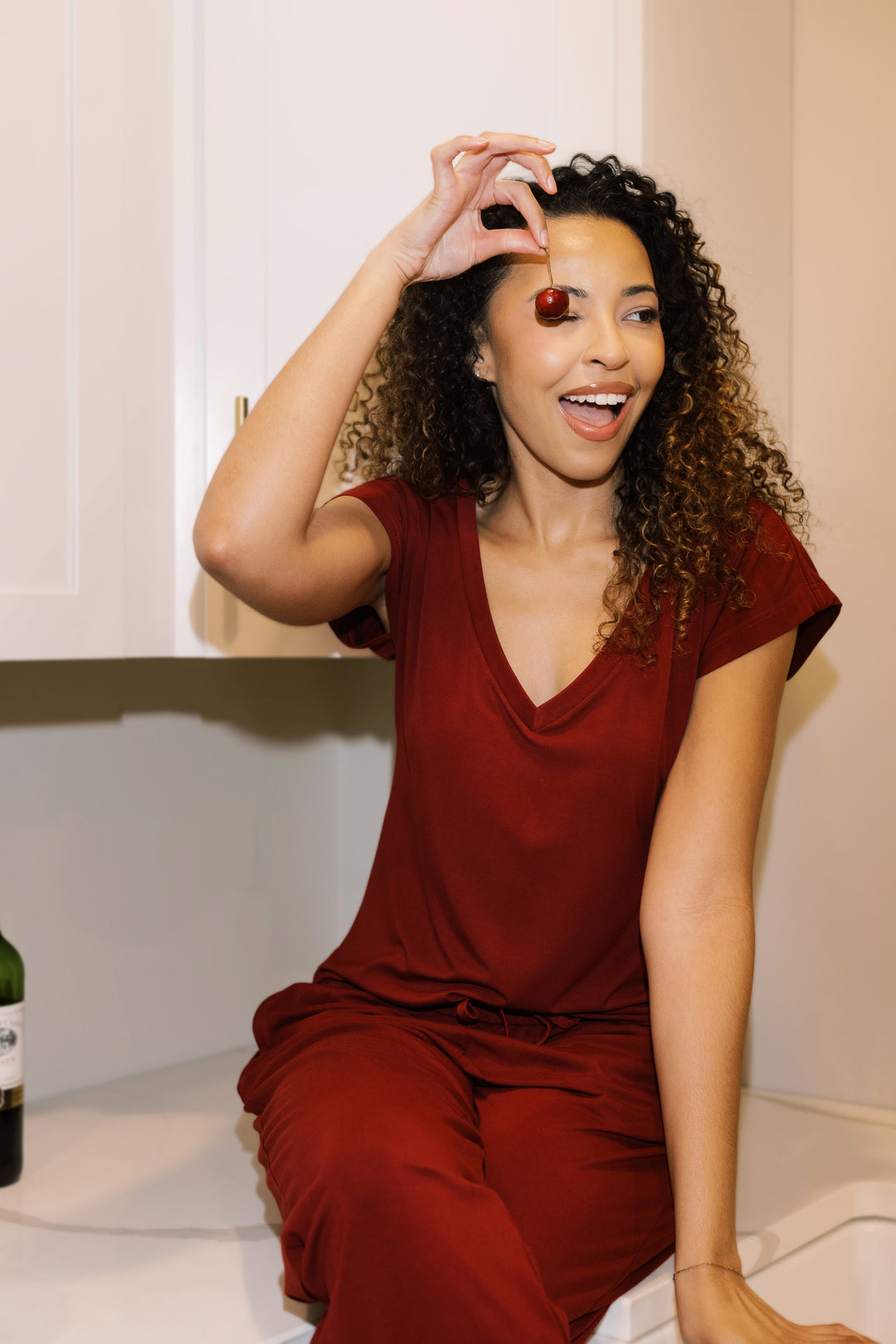 Bamboo V-Neck Short-Sleeve Shirt